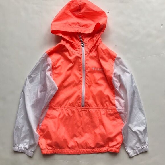 Columbia half zip hooded windbreaker EUC S(7-8Y) - Picture 1 of 6